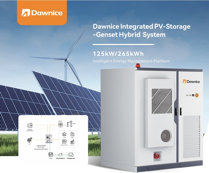 125kW-265kWh Integrated PV-Storage-Genset Hybrid System